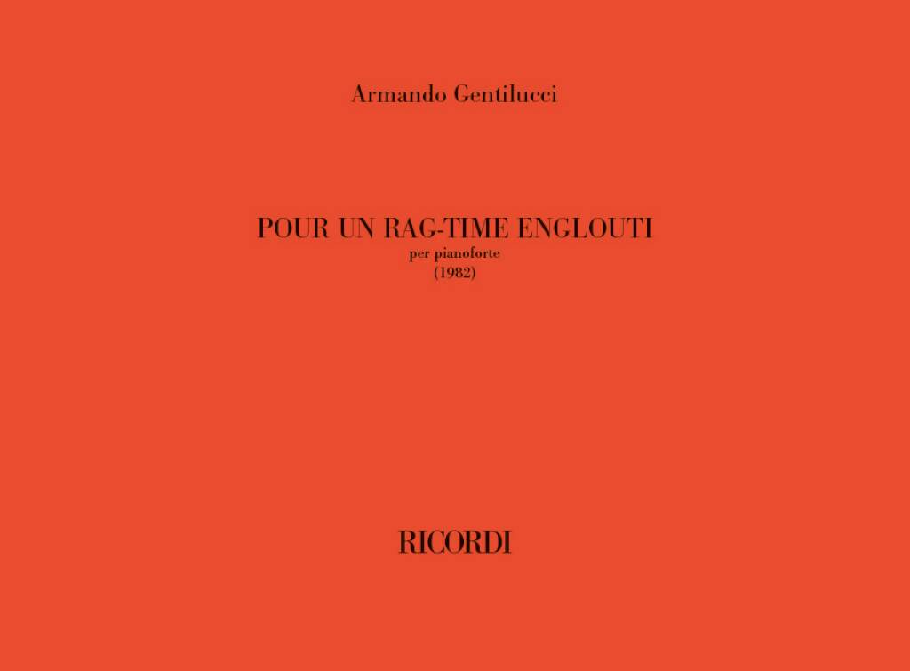Pour un rag-time englouti